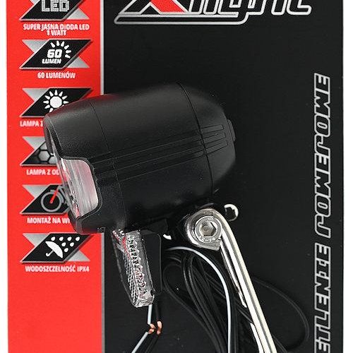 Lampka przednia PROX X-LIGHT Dynamo 1LED XC-259A-C