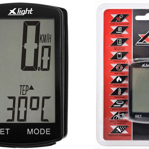 Licznik rowerowy X-LIGHT 18-funkcyjny