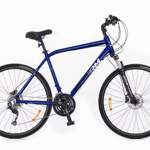 Rower crossowy STORM CROSS AERO 4.0 Man niebieski L