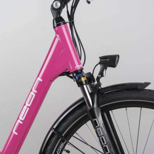 Rower elektryczny NEON RAYA różowy