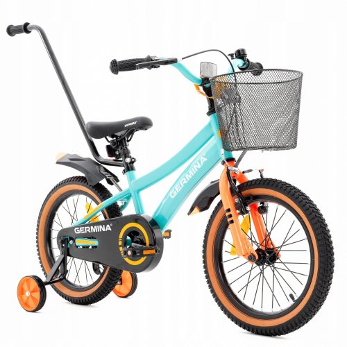 Rower dziecięcy GERMINA 16 BMX turkusowo-pomarańczowy