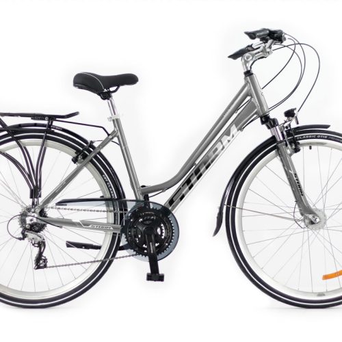 Rower trekkingowy STORM MARATHON 4.0 Lady srebrny M