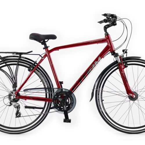 Rower trekkingowy STORM MARATHON 4.0 Man bordowy XL