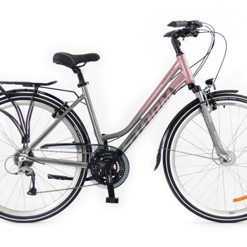 Rower trekkingowy STORM MARATHON 6.0 Lady brudny róż L