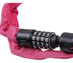 Zapięcie rowerowe AXA RIGID RCC 120-3,5 kod różowy